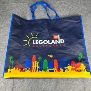 LEGO Legoland California Reusable Shopping Bag Large Tote Navy Blue Souvenir